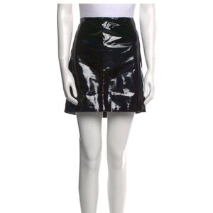 VERSACE Authentic Size 40 Shiny Black Skirt Like New